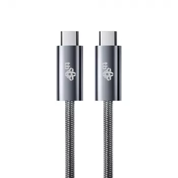Câble TB tressé USB 3.2 Gen 1 USB-C vers USB-C, 1 m, 100 W, noir