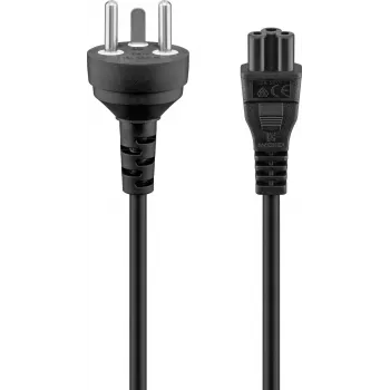 Câble d'alimentation Goobay, 2 m, noir (30857)