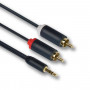 Câble audio minijack-RCA ULTRA Mercodan PRO, 1 m