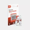 Piles alcalines Max Power AAA / LR03 1300mAh Uniross, 4 pièces