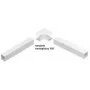 Angle intérieur pour goulotte d'installation électrique NW 40x25 Stasiński, blanc (1 pièce)