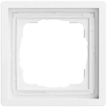 Cadre de finition GIRA 0211172 1 poste Gira F100, blanc pur