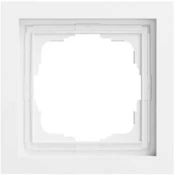 Cadre de finition GIRA 0211725 1 poste plat Gira F200, blanc pur