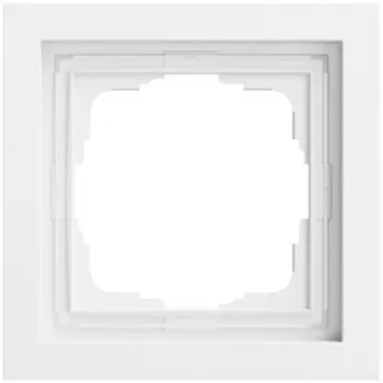 Cadre de finition GIRA 021172 1 poste Gira F200, blanc pur