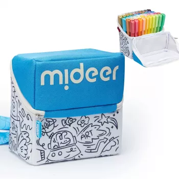 mideer feutres acryliques à pointe pinceau en étui, 60 couleurs