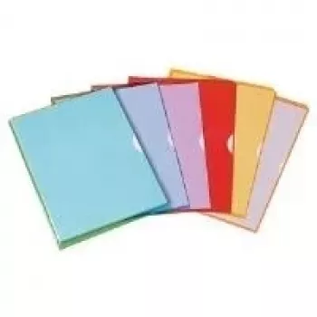 Pochettes perforées ELBA Fard'Liss DIN A4, PVC 0,18 mm, violet, ouvertes en haut et à droite, 2 trous de préhension latéraux (100206696)