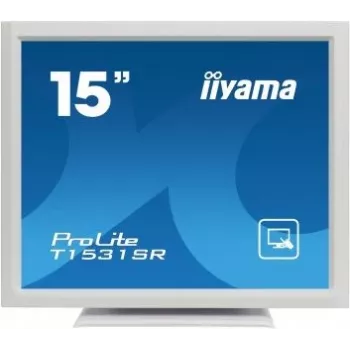 Moniteur tactile résistif iiyama ProLite T1531SR-W3 15 pouces (38,1 cm), 4:3, 1024x768, DVI, blanc