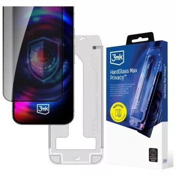 Verre de confidentialité 3mk HardGlass Max Privacy avec applicateur pour Samsung Galaxy A26 5G (3M008305)