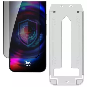 Verre de confidentialité 3mk HardGlass Max Privacy avec applicateur pour Samsung Galaxy S24+ / S25+ (3M008310)