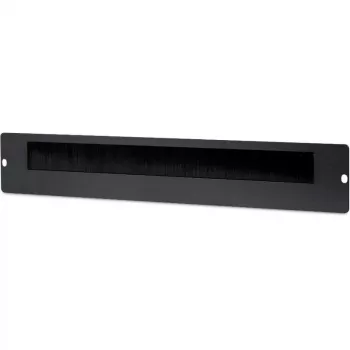 Getfort GF-Brush-SB passe-câbles à brosse pour armoires sur pied, noir