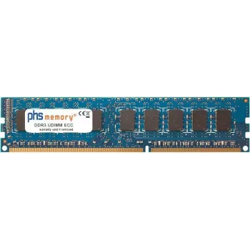 Mémoire PHS-memory 8 Go DDR3 1600 MHz ECC UDIMM basée sur Hynix HMT41GU7AFR8A-PB, PC3L-12800E, 1,35 V (SP258938)