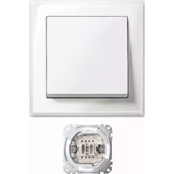 Interrupteur Jumbo MERTEN MEG3341-1419, thermoplastique, blanc polaire, AC 250 V