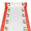 Chemin de table de Noël PAPSTAR Plain Christmas Trees en Airlaid, en rouleau, dimensions : (L)400 mm x (l)24 m