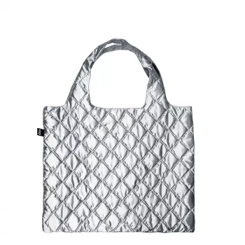 Sac LOQI Metallic – Silver Puffy