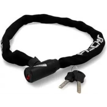 Antivol de vélo à chaîne néoprène FISCHER avec clé, chaîne en acier trempé, 6 mm