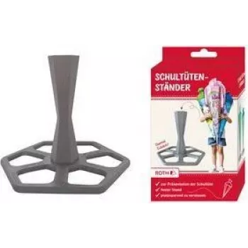 ROTH School cone stand, made of plastic, grey for individual school cones 700 and 850 mm, 3-piece