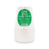 Gobelets compostables Gogreen Go Green 250 ml, 10 pièces, blanc