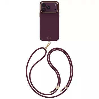 Coque UNIQ Coehl Mirelle pour iPhone 18 Pro Max / 17 Pro Max charge magnétique bordeaux