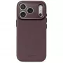 Coque arrière en cuir Decoded Leather - coque en cuir pour iPhone 18 Pro / 17 Pro compatible avec MagSafe (chocolat brown)
