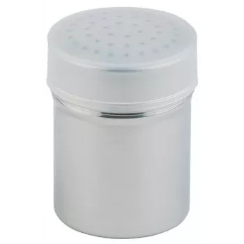 APS saupoudreuse à épices grosses avec couvercle anti-poussière, acier inoxydable, argent, hauteur 75 mm (778)