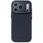 Coque arrière en cuir Decoded Leather - coque en cuir pour iPhone 18 Pro / 17 Pro compatible avec MagSafe (midnight)