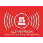 Autocollant d'avertissement d'alarme ABUS AU1315 (UK), 74 x 52,5 mm
