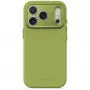Coque arrière en silicone AntiMicrobial Decoded pour iPhone 18 Pro / 17 Pro, MagSafe, Moss Green