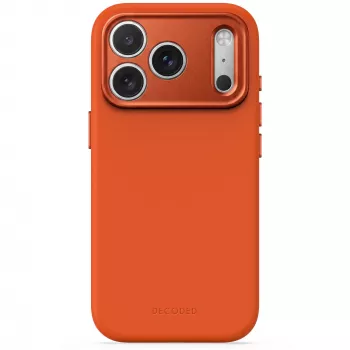Coque arrière en silicone AntiMicrobial Decoded pour iPhone 18 Pro Max / 17 Pro Max, compatible MagSafe, terracotta