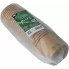 PAPSTAR pure gobelet à soupe, rond, 350 ml, marron, carton de fibres vierges non blanchi avec revêtement bio