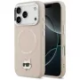Coque Karl Lagerfeld Choupette Pin MagSafe pour iPhone 17 Pro, rose