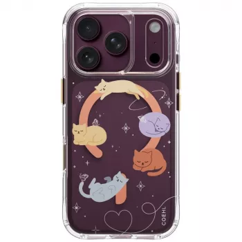 Coque UNIQ Coehl Elysie pour iPhone 18 Pro / 17 Pro, charge magnétique, Whiskered Dreams