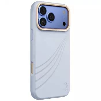 Coque UNIQ Coehl Serina pour iPhone 18 Pro Max / 17 Pro Max, charge magnétique, bleue