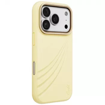 Coque UNIQ Coehl Serina pour iPhone 18 Pro / 17 Pro, charge magnétique, jaune