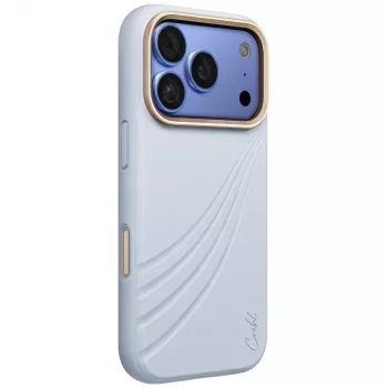Coque UNIQ Coehl Serina pour iPhone 18 Pro / 17 Pro, charge magnétique, bleue