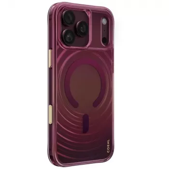 Coque UNIQ Coehl Vela pour iPhone 18 Pro Max / 17 Pro Max, charge magnétique, bordeaux