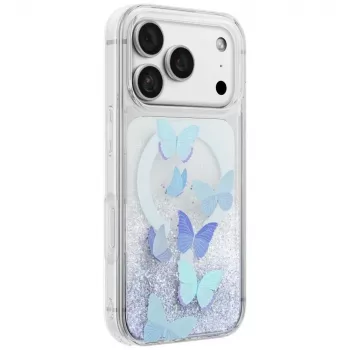 UNIQ Coehl Aria coque pour iPhone 18 Pro / 17 Pro, chargement magnétique, bleu