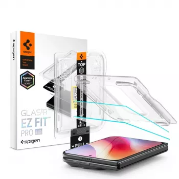 Verre trempé Spigen Glas.TR EZ Fit Pro HD AC lot de 2 iPhone Duo transparent
