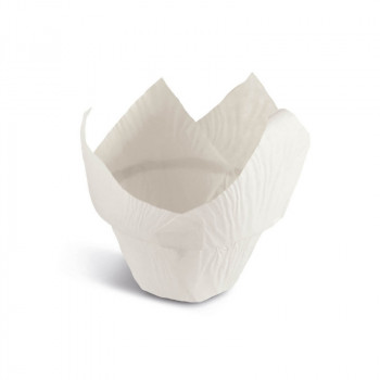Caissettes de cuisson en papier Guardini pour friteuse à air, 12 pièces, blanches, Ø8,5x8 cm