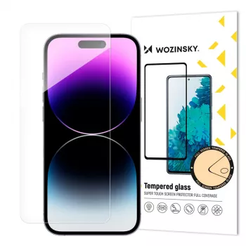 Protection d'écran 9H Wozinsky pour Apple iPhone 15 Pro Max, transparente
