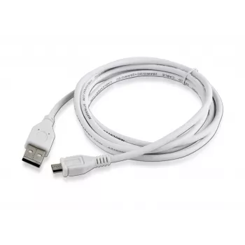 Câble USB 2.0 A vers Micro-USB B Gembird CCP-mUSB2-AMBM-6-W, 1,8 m, blanc