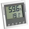 Thermo-hygromètre TFA Dostmann KLIMA GUARD, argent (30.5010.54.K)