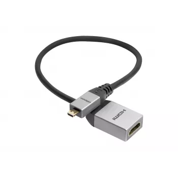Adaptateur Micro HDMI M/F celexon avec Ethernet, 2.0a/b 4K, Professional Line