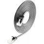 Câble patch léger SLIM Cat6a 10 Gigabit U/FTP Wirewin, rond, Ø 3,8 mm, 0,15 m, noir
