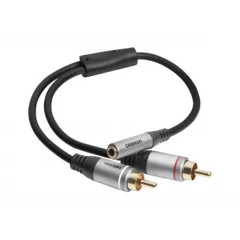 Adaptateur audio celexon Professional 2x RCA vers jack stéréo M/F