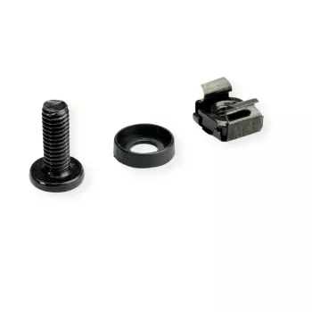 ROLINE 19 inch Rack Mounting Kit M6, 50 Sets, Black