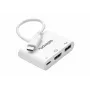 Adaptateur multiport USB-C vers HDMI et USB-A celexon, mâle/femelle, blanc