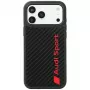 Coque MagSafe en fibre de carbone Audi R8 pour iPhone 18 Pro Max / 17 Pro Max, noire