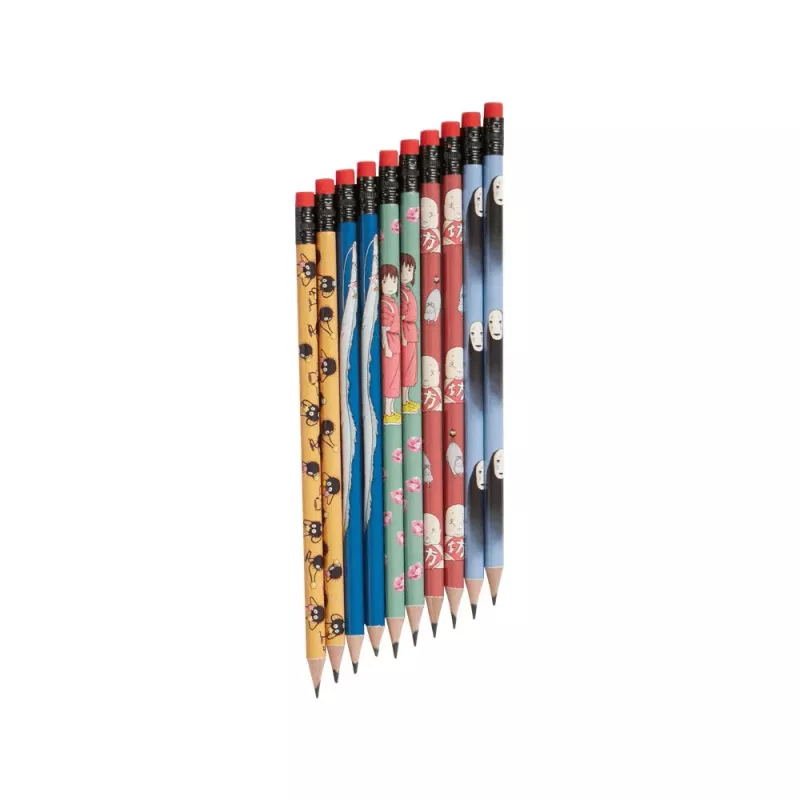 Crayons graphite Spirited Away – Studio Ghibli – 10 pièces