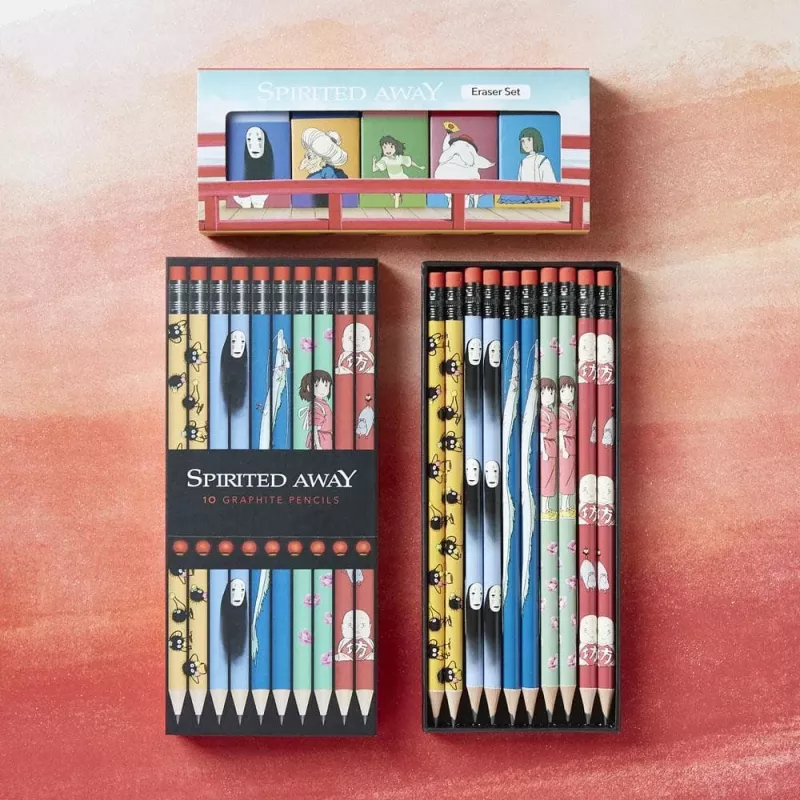 Crayons graphite Spirited Away – Studio Ghibli – 10 pièces