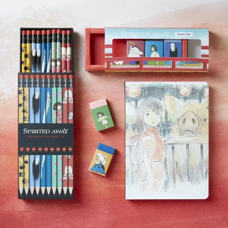 Crayons graphite Spirited Away – Studio Ghibli – 10 pièces